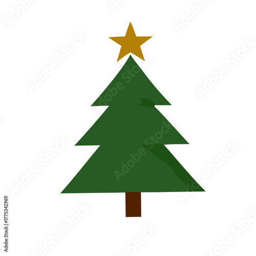Flat Christmas Icon Set – Holiday Symbols, Gifts, Tree, Snowflake, and Candy Cane Vector