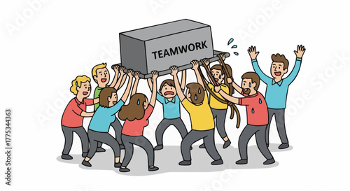 Teamwork concept illustration.