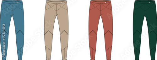 Set of Stylish Slim-Fit Trousers in Assorted Colors Apparel Collection