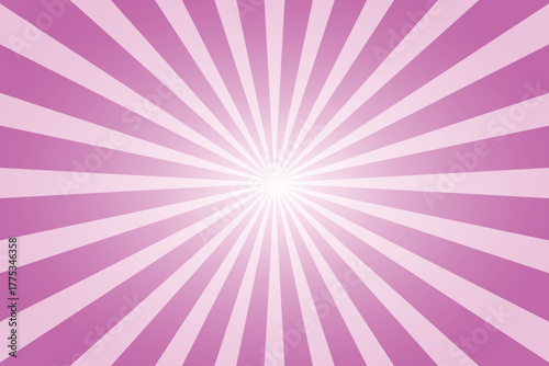 Pink and White Radial Sunburst Background