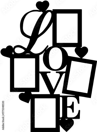 Foto frame love design