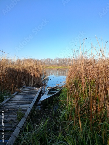 boat on the lake