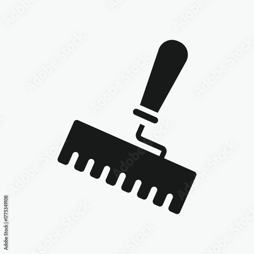 Trowel, Plastering Trowel, Construction Spatula icon vector