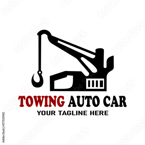 Logo of Towing Services, Car Transportation and others, Vector Illustration