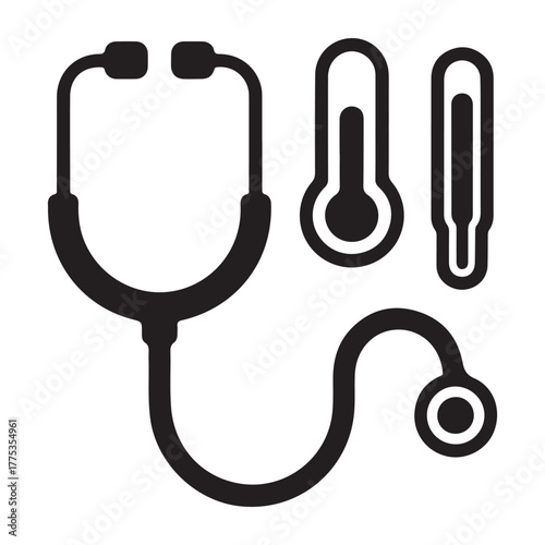 Clinical thermometer vector