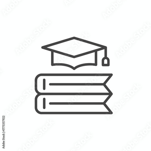 Education and Learning Icon - Vector Illustration for Graduation, Book, and Knowledge Concepts