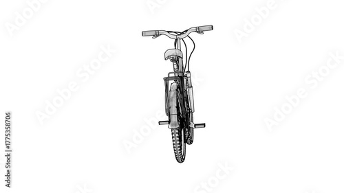 bicycle isolated on white background