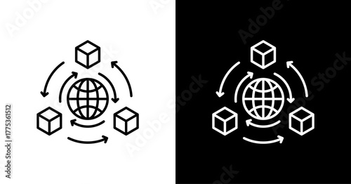 Interconnectedness  Icon Set Multiple Style Collection