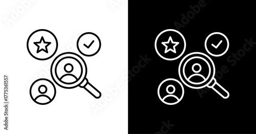 Recruitment  Icon Set Multiple Style Collection