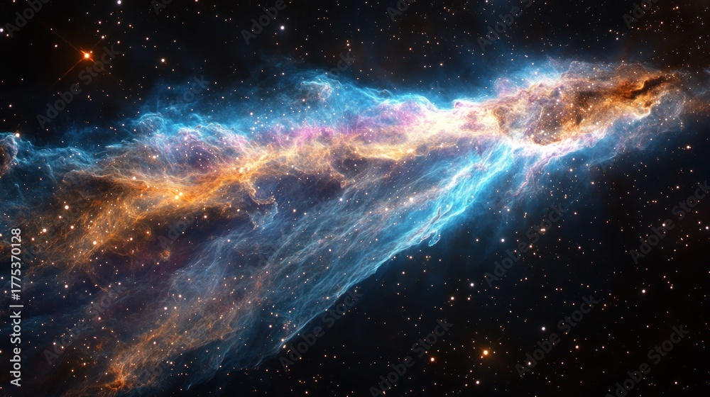 Fototapeta premium Colorful nebula in deep space