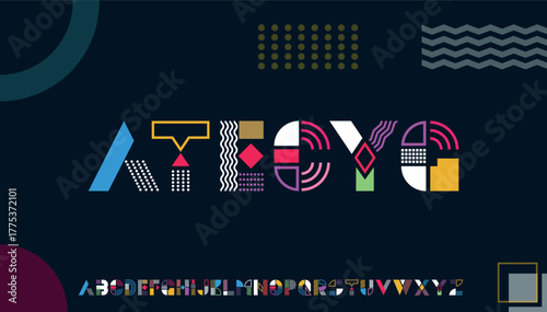 modern stylish capital alphabet letter logo design