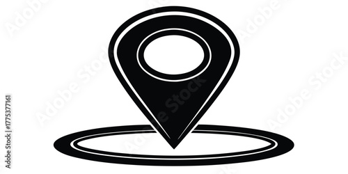 Location Pointer Icon Map Pin for Navigation and Place Markers in Flat Design