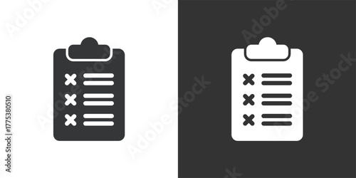 Register Failed icon. Solid glyph series icon