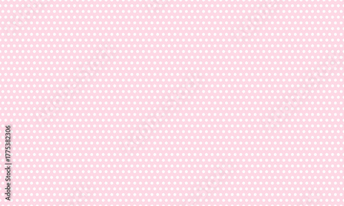 Pastel Pink Polka Dot Seamless Pattern Background