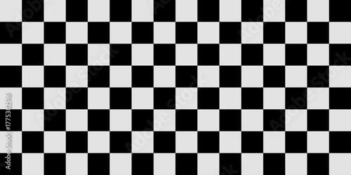Black and white checkered chessboard pattern illustration