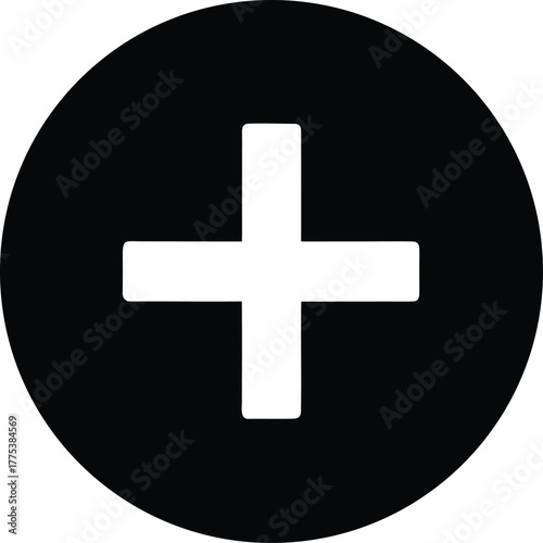 Circular Plus Sign Icon

