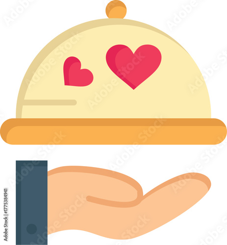 Tablou pe pânză day dish heart svgrepo com