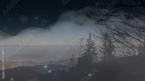 time lapse of clouds over the city