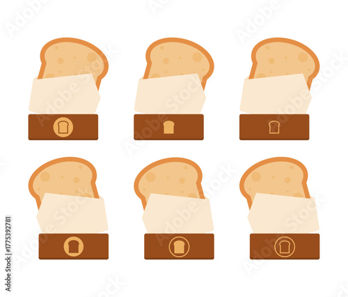 Fresh toasted bread ready to serve at cozy coffee shop counter