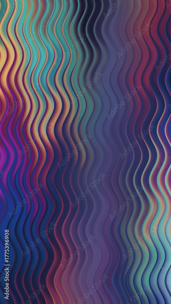 Fototapeta premium Colorful wavy background with smooth transitions and vibrant color palette