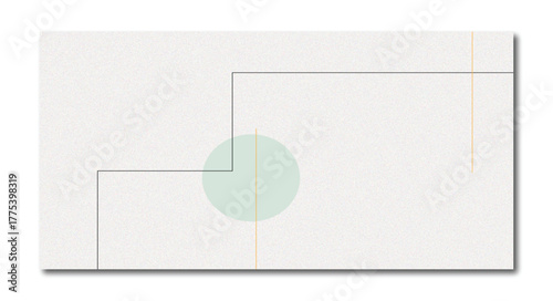 Minimalist Abstract Geometric Composition with Circle, Step Lines, and Vertical Accents on Grainy Light Gray Background - Modern Clean Design