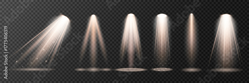 Studio floodlights with glowing atmosphere