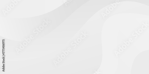 Abstract Gradient  white grey  liquid background. Modern  background design. Dynamic Waves. Fluid shapes composition.  Fit for website, banners, brochure, posters