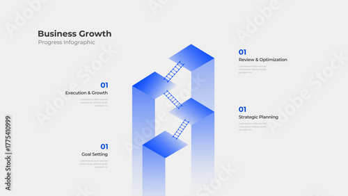 Business Growth and Progress Infographic Template