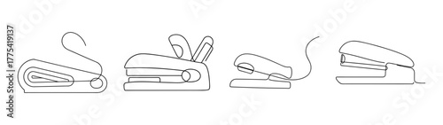 Modern desk organizer set for office supplies and stationery storage