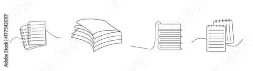 Collection of legal pad pages with handwritten notes and diagrams