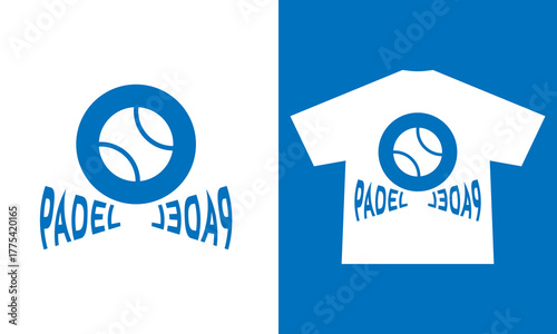 Aesthetic illustration of  padel tennis t shirt design, vector graphic, typographic poster or tshirts street wear and Urban style