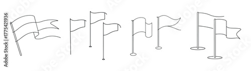 Brightly colored sticky flags for marking and organization