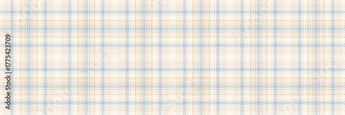 Jacket plaid vector pattern, tradition tartan fabric check. Overlayed texture background seamless textile in light and sea shell colors.
