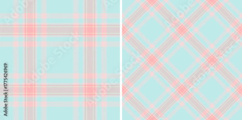 Check fabric tartan of pattern plaid texture with a textile seamless background vector. Set in cream colors. Creative gift paper ideas.