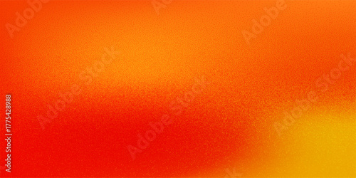 Vibrant Orange and Red Gradient Background with Subtle Grain Texture. Modern Trendy design in Vector Illustration