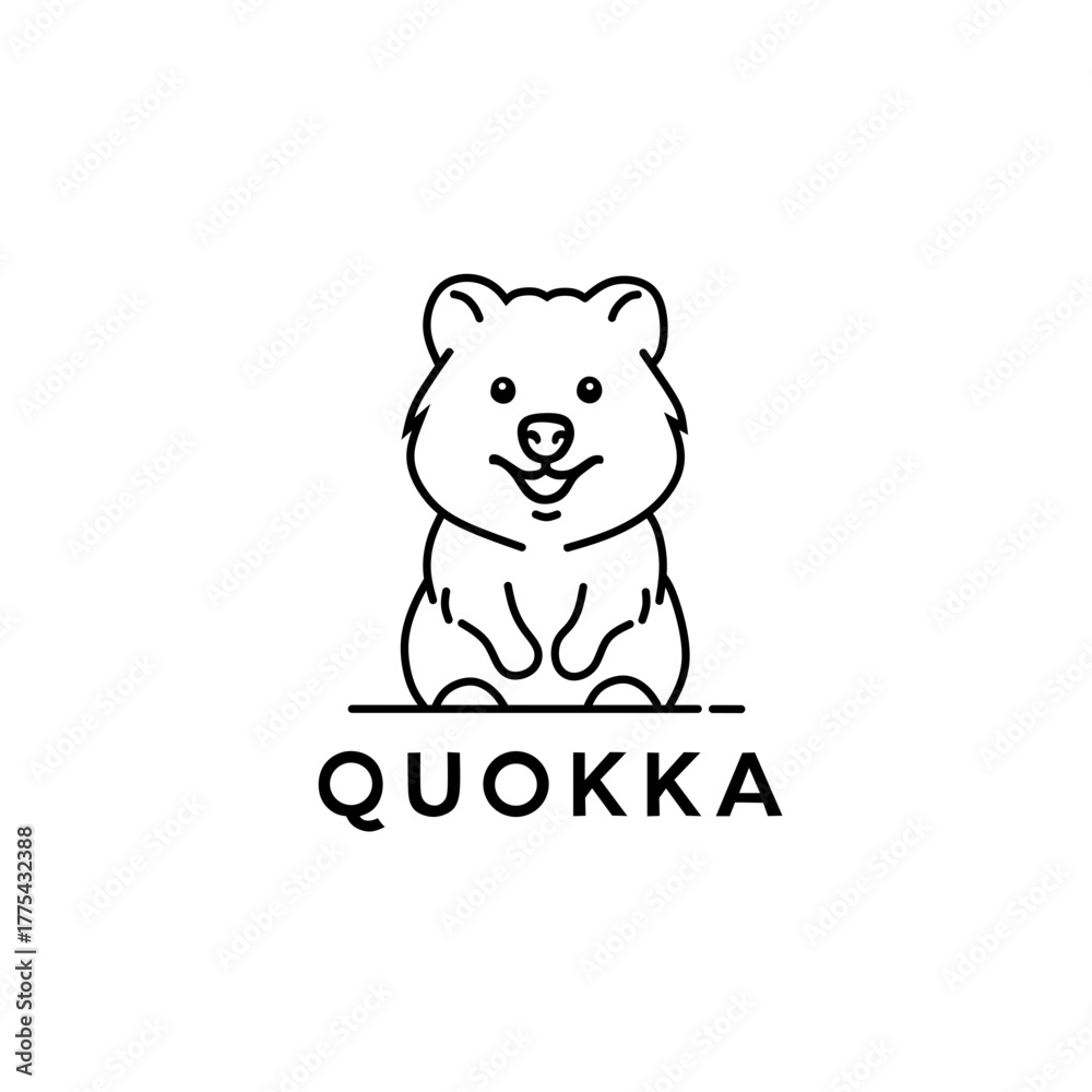 Fototapeta premium vector illustration of a qoukka 