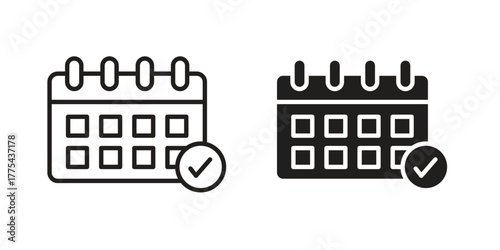 Papier peint Calendar check icon