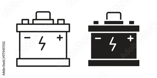 Car battery icon