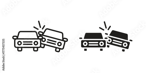 Car crash icon