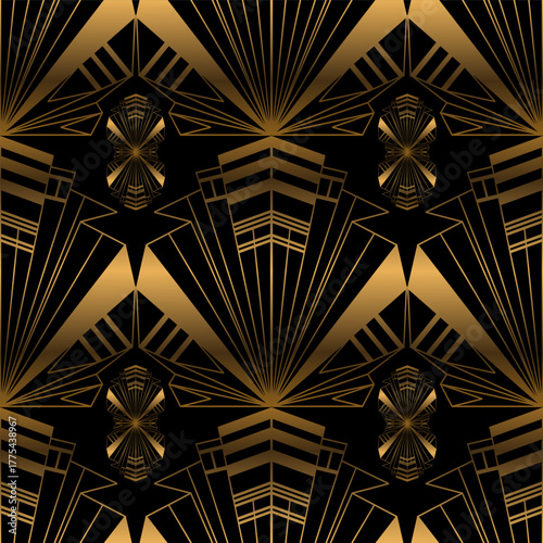 seamless pattern luxury art deco elements