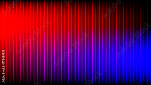 Abstract vertical glowing neon lines in red and blue hues creating a dynamic futuristic background effect