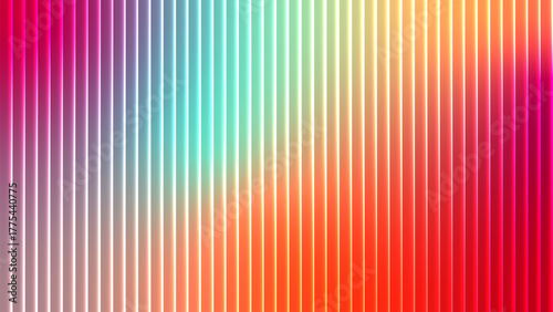 Vibrant abstract vertical stripes of rainbow colors blending seamlessly with subtle white lines