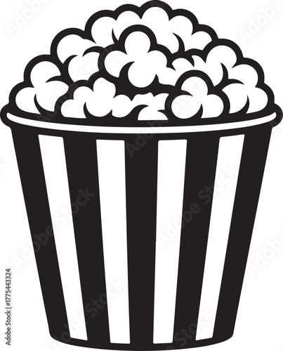 Popcorn bucket clipart