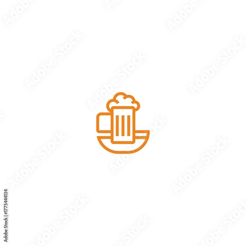 Beer Mug Telephone Logo Design.