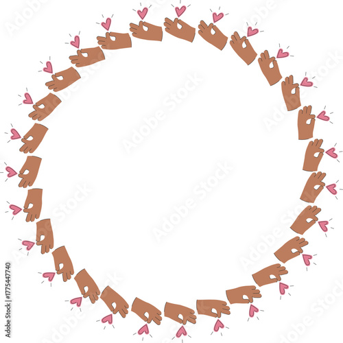 Heart lgbt empty frame. Heart, love, romance or valentine's day heart. Artistic lgbtq red heart love