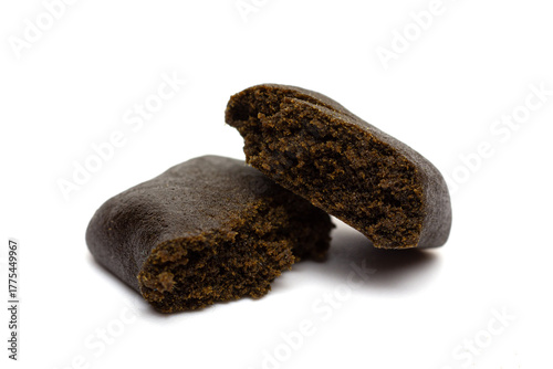 Hashish isolated on white background