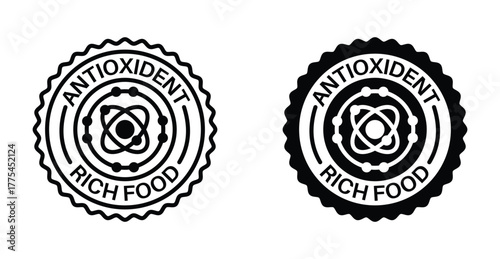Antioxidant rich food icon graphic design. Vector icon illustrations
