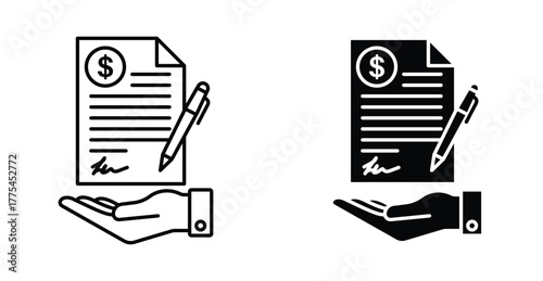 Business proposal icon graphic design. Vector icon illustrations