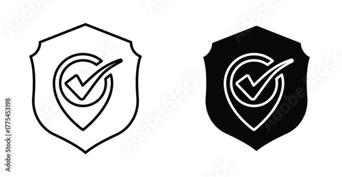 Checkpoint icon graphic design. Vector icon illustrations