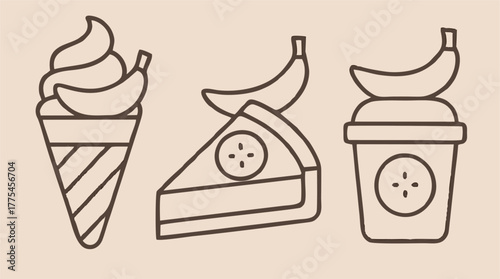 Ice cream cone cartoon vector illustration icon sweet dessert design